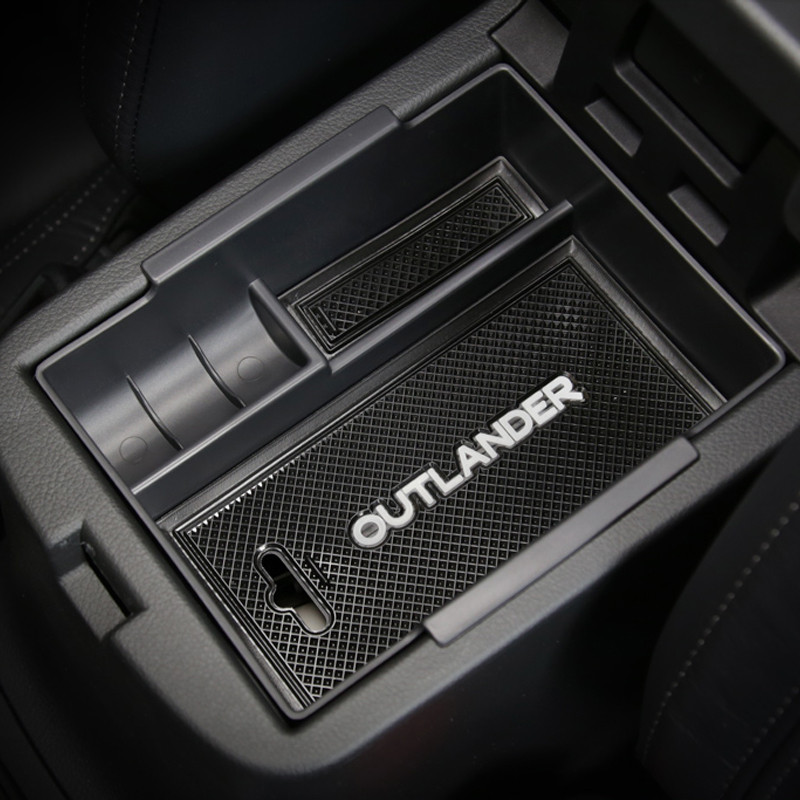 1db kartámasz tárolódoboz tartó Mitsubishi Outlander 2019 belső rendszerező autóhoz központi konzol kesztyűtartó Auto kiegészítők