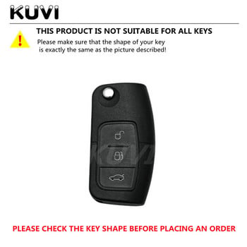 Промоция TPU Car Flip Key Case Cover Shell Fob Keychain за Ford Focus 2 MK2 Fiesta Mondeo Galaxy Falcon Territory Ecosport