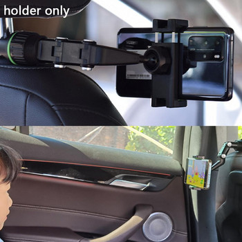 Πολυλειτουργική βάση κινητού τηλεφώνου αυτοκινήτου 360 μοιρών περιστρεφόμενο κάθισμα κλιπ κλιπ κινητού βίντεο Λήψη φωτογραφιών Πλοήγηση Ρυθμιζόμενο