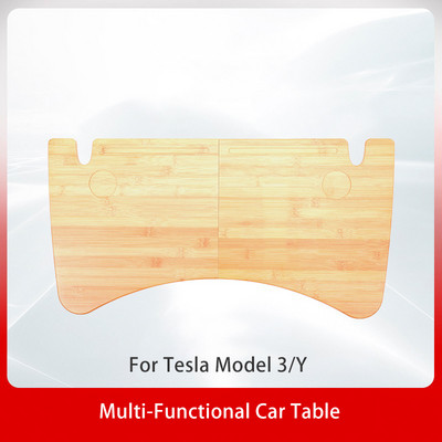 Tesla Model 3 autós vezetőasztalhoz, szénszálas, többfunkciós autós laptopasztalhoz, hordozható kormánykerekes asztalhoz az Y modellhez