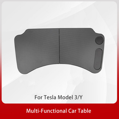 Tesla Model 3 autós vezetőasztalhoz, szénszálas, többfunkciós autós laptopasztalhoz, hordozható kormánykerekes asztalhoz az Y modellhez