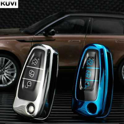 Промоция TPU сгъваем калъф за ключове, чанта, ключодържател за Ford Focus C-Max S-Max Galaxy Mondeo Ranger Transit Tourneo Custom