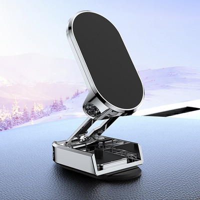 Forgatható mágneses telefontartó autós műszerfalra szerelhető univerzális navigációs GPS állvány összecsukható tartó iPhone Samsung telefonhoz