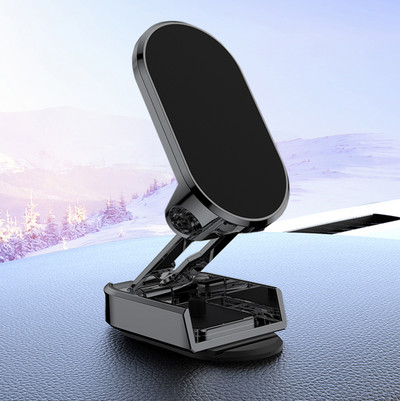 Forgatható mágneses telefontartó autós műszerfalra szerelhető univerzális navigációs GPS állvány összecsukható tartó iPhone Samsung telefonhoz