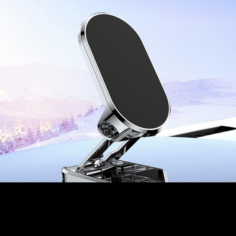 Forgatható mágneses telefontartó autós műszerfalra szerelhető univerzális navigációs GPS állvány összecsukható tartó iPhone Samsung telefonhoz