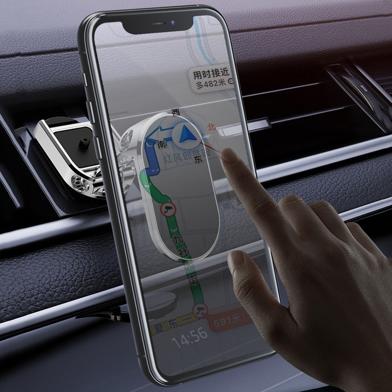 Forgatható mágneses telefontartó autós műszerfalra szerelhető univerzális navigációs GPS állvány összecsukható tartó iPhone Samsung telefonhoz