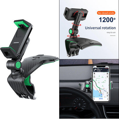Držač za telefon u automobilu od 1200 stupnjeva Stalci za mobitele za pametne telefone Retrovizor Štitnik za sunce
