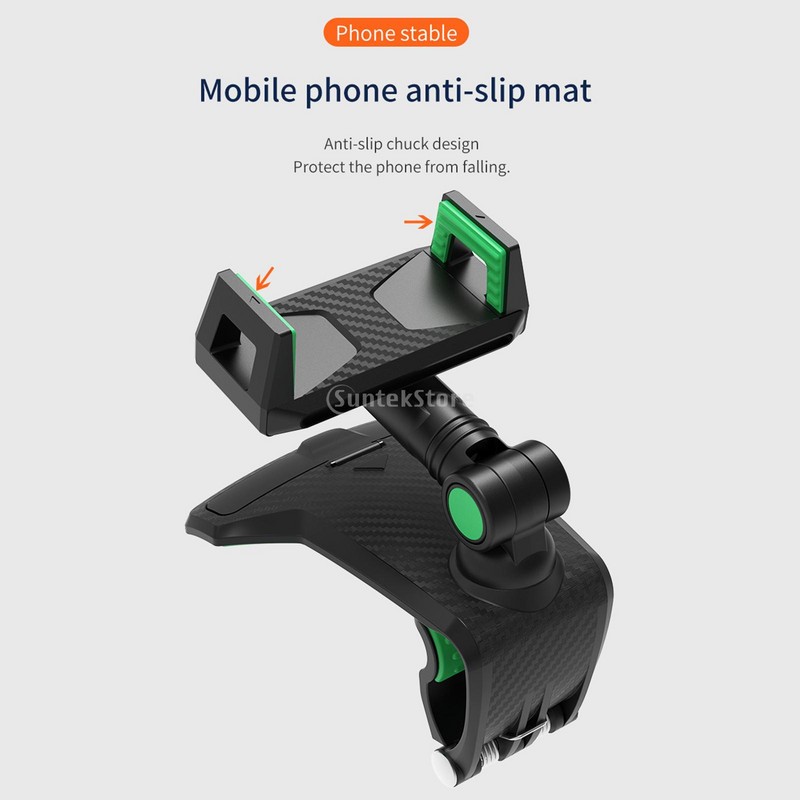 Βάση τηλεφώνου αυτοκινήτου 1200 μοιρών Βάσεις κινητών τηλεφώνων για Smartphone Καθρέφτης οπισθοπορείας Αλεξήλιο