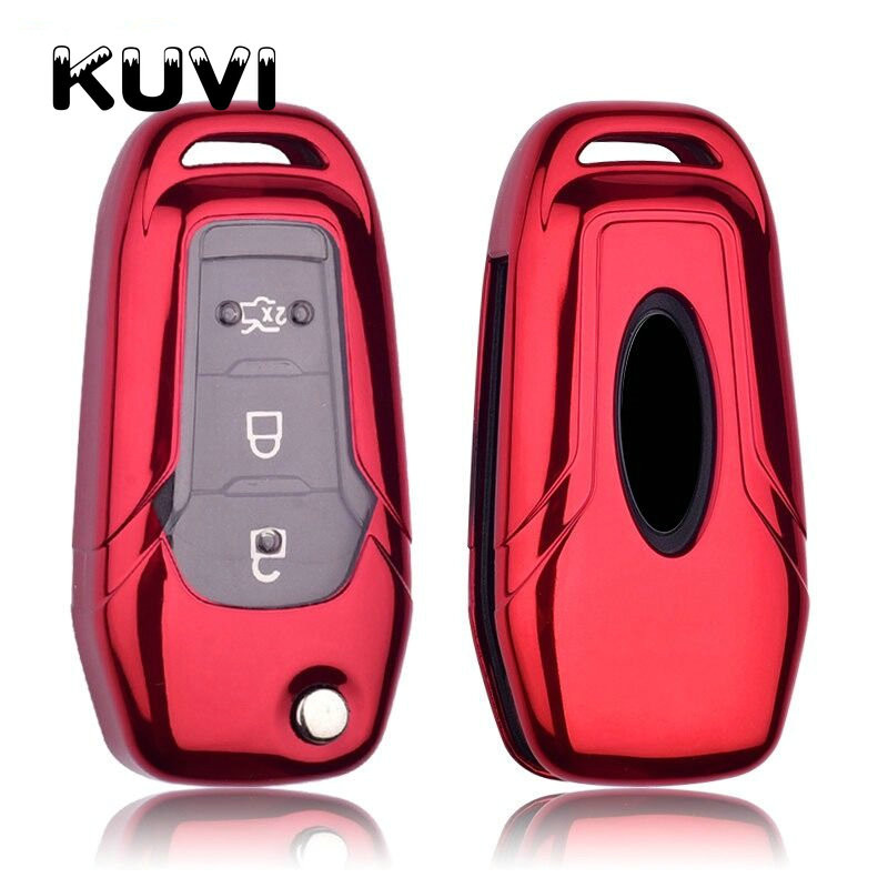 TPU preklopna futrola za ključeve s punim poklopcem, držač za Ford Fusion Fiesta Escort Mondeo Everest Ranger Focus 2 3 MK2 MK3 MK4 privjesak za ključeve