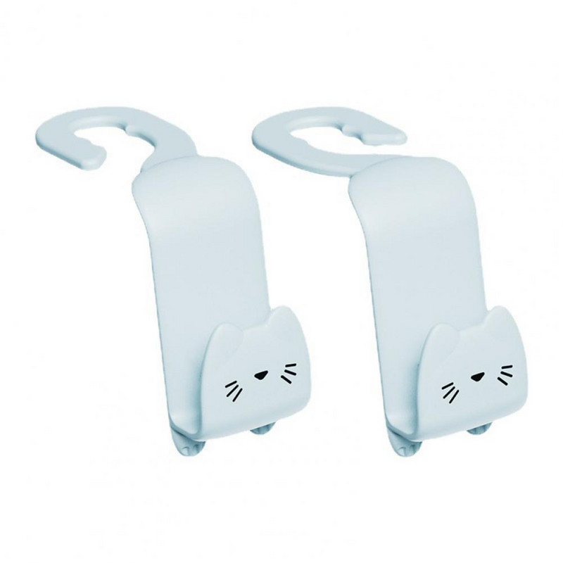 2 tk autohoidik Kasulik keskkonnasõbralik kaasaskantav peatoe kinnitushoidik riiete jaoks Autoistme konks Autoistme konks