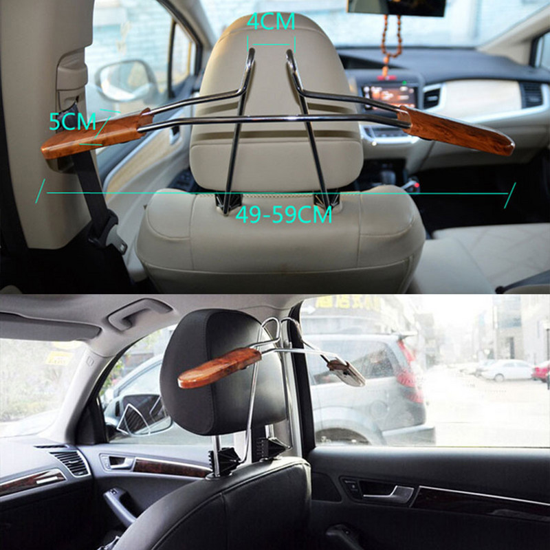 Cuier pentru haine pentru haine pentru scaunul din spate Tetiera telescopică din oțel inoxidabil pentru haine Costume pentru cămașă Suport pentru jachetă Suport pentru cuier automat