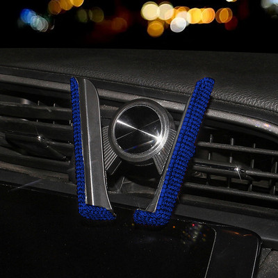 Universalus automobilio telefono laikiklis Madingas deimantinis oro išleidimo angos prietaisų skydelio laikiklis Kalnų krištolinio akmens navigacijos laikiklis Automobilio vidaus apdaila