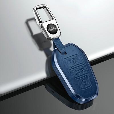 Kožna torbica za automobilske pametne ključeve od legure, poklopac za Peugeot 308 3008 508 5008 408 4008 208 301 407 za Citroen C4 C6 C3-XR Picasso DS