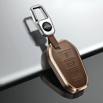 Kožna torbica za automobilske pametne ključeve od legure, poklopac za Peugeot 308 3008 508 5008 408 4008 208 301 407 za Citroen C4 C6 C3-XR Picasso DS