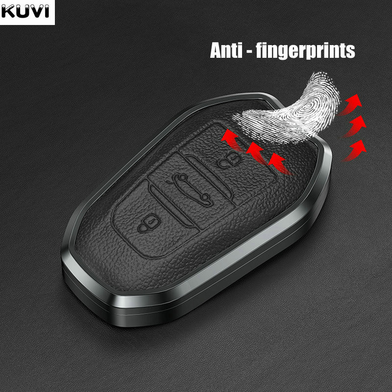 Kožna torbica za automobilske pametne ključeve od legure, poklopac za Peugeot 308 3008 508 5008 408 4008 208 301 407 za Citroen C4 C6 C3-XR Picasso DS