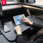 YZ asztali íróasztal Tesla Model 3 2021 autókormánykerék laptop tálca élelmiszer íróasztal hordozható irodai asztal Tesla Model3 2022 modellhezY