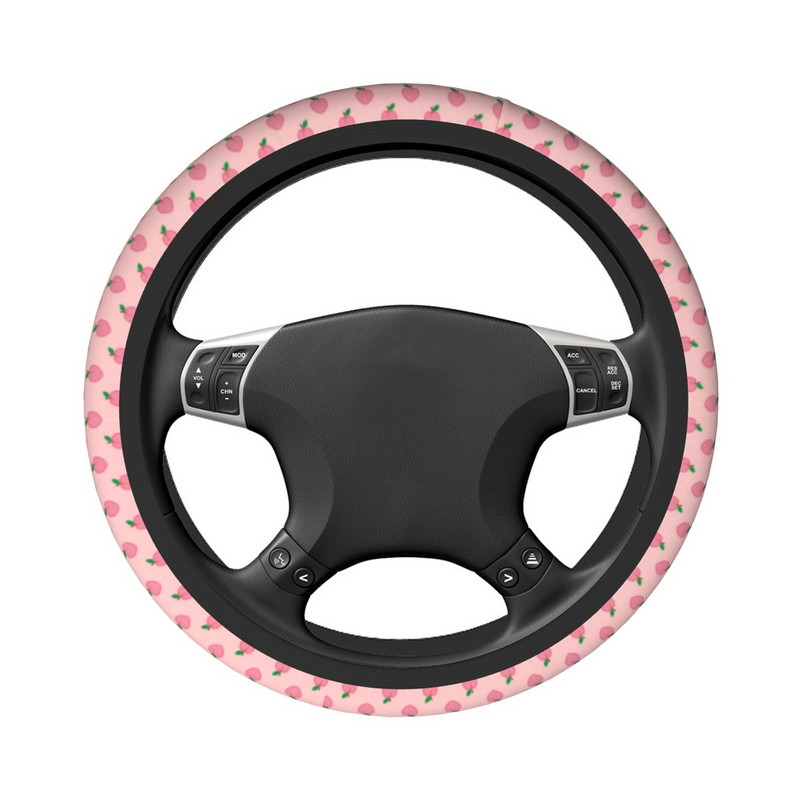 38 cm-es kormánykerék burkolatok Peach Fruit Pnk csúszásgátló autó-stílusú Elastische Auto tartozékok