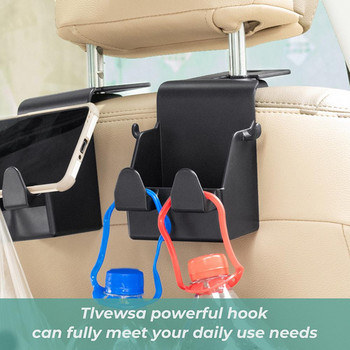 Απλή χρήσιμη κρεμάστρα αυτοκινήτου υφασμάτινο πορτοφόλι Συμπαγής γάντζος καθισμάτων αυτοκινήτου Ομαλή επιφάνεια για ταξί