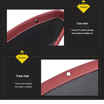 1PCS Черна чанта за съхранение на органайзер за кола Материал PU кожа Универсална чанта за столче за кола Органайзер за багажник