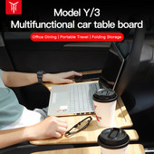 YZ Tesla Model 3 asztali asztali autós kormánykerék laptop tálca Tesla Model Y Model3 modellhez ModelY élelmiszer íróasztal hordozható irodai asztal