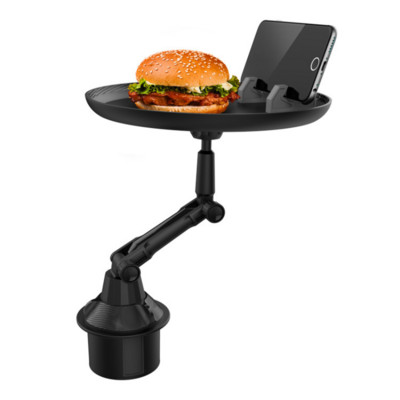 Autós tálca, autós utazás, kávé, hamburger, tároló állvány, vizes pohár, mobiltelefon tartó, kis étkezőasztal