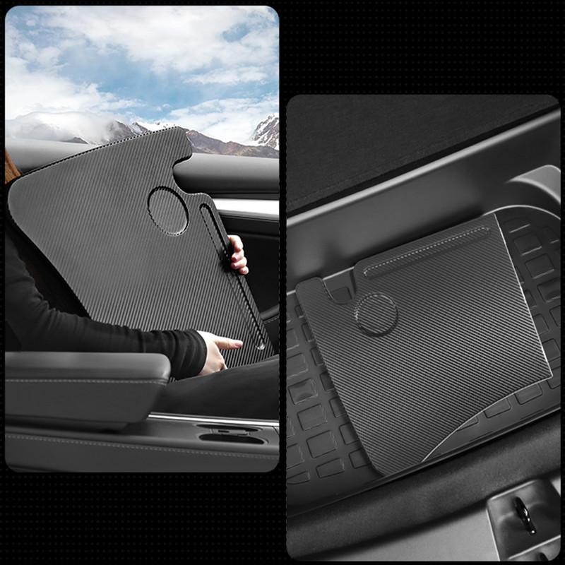 Tesla Model 3 Model Y anglies pluošto medienos grūdų sulankstomas automobilio vairas nešiojamasis kompiuteris darbinis pietų padėklo stalas