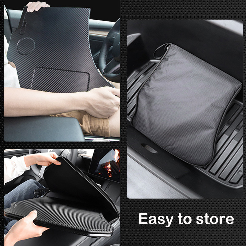 Tesla Model 3 Model Y anglies pluošto medienos grūdų sulankstomas automobilio vairas nešiojamasis kompiuteris darbinis pietų padėklo stalas