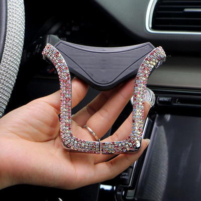 Crystal Diamond Univerzalni držač za automobilski telefon Bling Rhinestone Automobilski držač za ventilacijski otvor, držač za mobilni telefon, GPS držač za iPhone Samsung