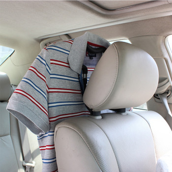 Облегалка за глава на задната седалка на колата Меки PVC закачалки за палта за VW Polo Toyota Corolla Mercedes W210 W203 Saab Renault Dacia Автоаксесоари