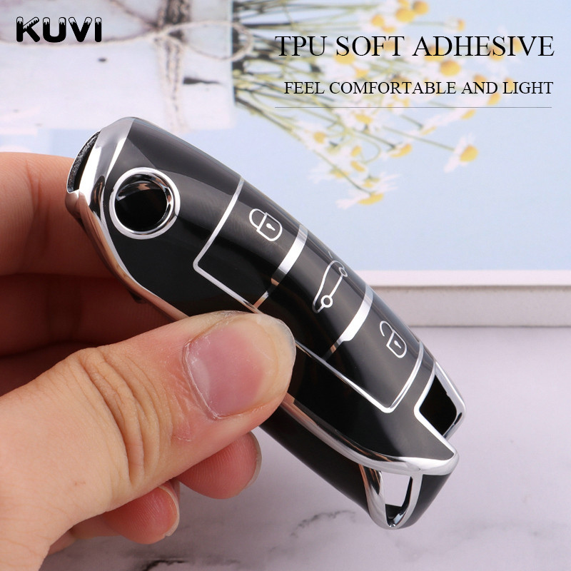 Naujas TPU automobilio atverčiamas raktų dėklo dangtelis, skirtas Peugeot 208 2008 308 3008 408 508 107 301 Citroen C4 CACTUS C5 DS4 DS5 priedai