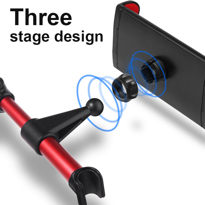 Autós hátsó ülés telefontartó 360 fokban elforgatható állvány, automatikus fejtámla tartó tábla PC iPad Mini Pro autós kiegészítőkhöz