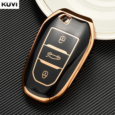 TPU automobilio nuotolinio valdymo pulto rakto dėklo dangtelis, skirtas Peugeot 2008 3008 4008 5008 308 408 508 Citroen C1 C2 C4 C6 C3-XR Picasso Grand DS3 DS5