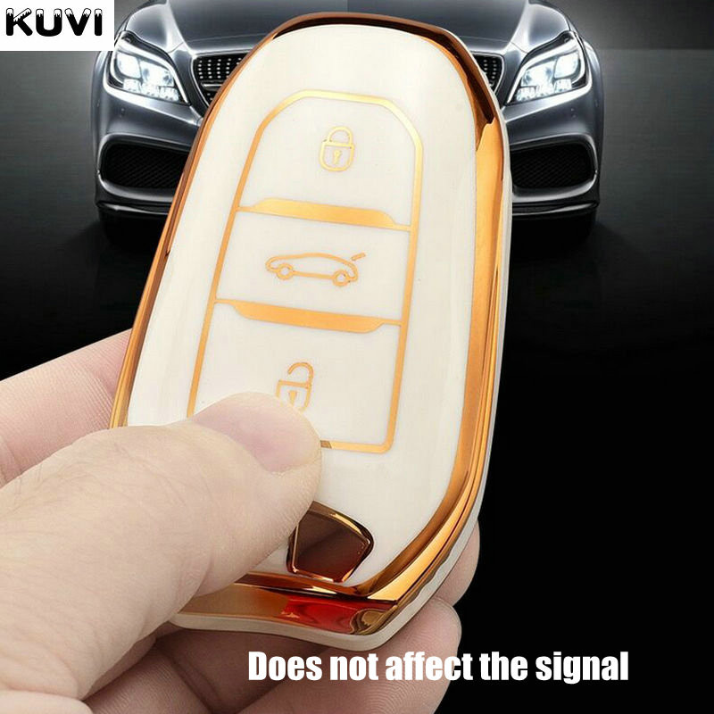 TPU automobilio nuotolinio valdymo pulto rakto dėklo dangtelis, skirtas Peugeot 2008 3008 4008 5008 308 408 508 Citroen C1 C2 C4 C6 C3-XR Picasso Grand DS3 DS5