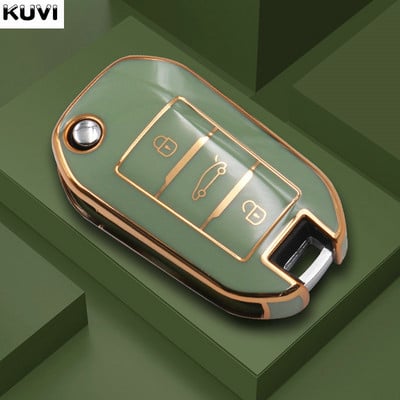Carcasa TPU pentru chei de mașină cu rabat pentru Peugeot 208 3008 308 508 408 2008 307 4008 pentru Citroen C4 C3 C6 CACTUS C8 Fob fără cheie