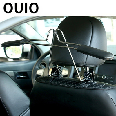 OUIO Автомобилна задна седалка, облегалка за глава от неръждаема стомана, закачалка за Renault Chevrolet cruze Opel astra h Nissan Juke Peugeot 307 308 407