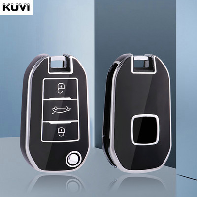 Моден TPU автомобилен флип калъф за ключ за Peugeot 208 3008 308 508 408 2008 307 4008 За Citroen C4 C3 C6 CACTUS C8