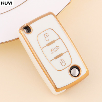 Carcasa TPU pentru cheie pentru telecomandă pentru Peugeot 107 207 307 308 407 607 3008 5008 pentru Citroen Xsara Picasso C5 C6 C8 fără cheie