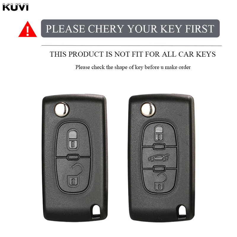 Carcasa TPU pentru cheie pentru telecomandă pentru Peugeot 107 207 307 308 407 607 3008 5008 pentru Citroen Xsara Picasso C5 C6 C8 fără cheie