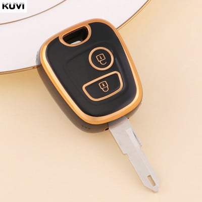 Naujas TPU automobilio nuotolinio valdymo pulto rakto dėklo dangtelis, skirtas Peugeot 106 107 206 207 306 307 406 407, skirtas Citroen C1 C4 Protector Fob priedams