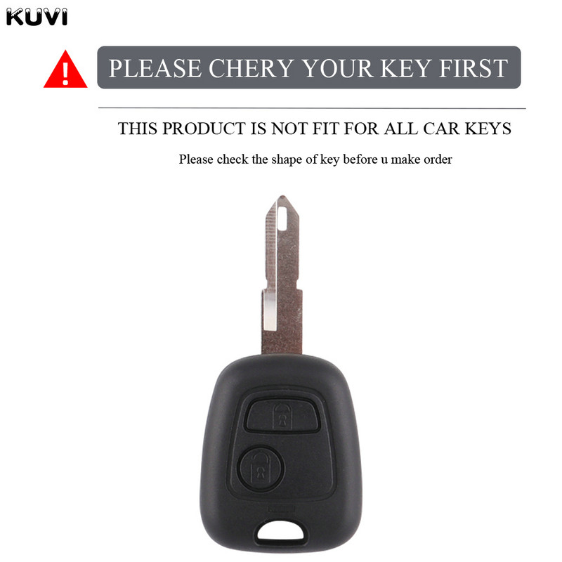 Naujas TPU automobilio nuotolinio valdymo pulto rakto dėklo dangtelis, skirtas Peugeot 106 107 206 207 306 307 406 407, skirtas Citroen C1 C4 Protector Fob priedams
