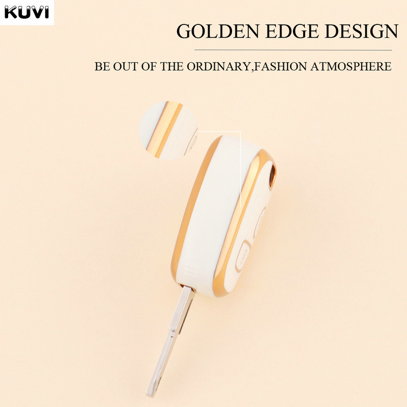 Naujas TPU automobilio nuotolinio valdymo pulto rakto dėklo dangtelis, skirtas Peugeot 106 107 206 207 306 307 406 407, skirtas Citroen C1 C4 Protector Fob priedams