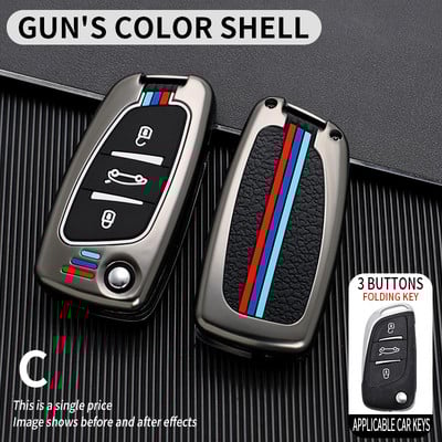 Cinko lydinio automobilio raktų dėklo dangtelis, skirtas Citroen C1 C2 C3 C4 C5 XSARA PICA, skirtas Peugeot 306 407 807 DS DS3 DS4 DS5 DS6