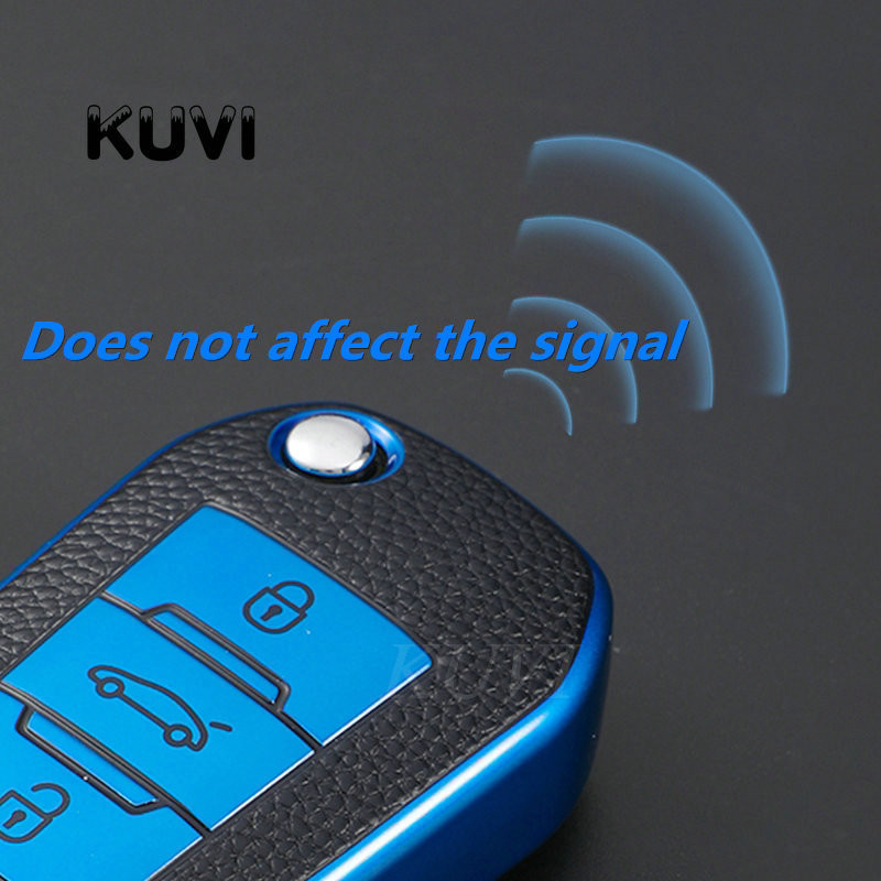 Automobilio sulankstomas raktų dėklo dangtelis skirtas Peugeot 208 308 408 508 307 2008 3008 4008 Citroen Įbrėžimams atsparus mygtukas apsaugo korpuso laikiklis