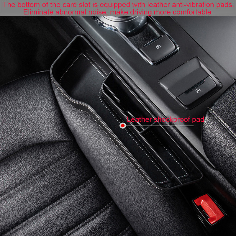 Odinis automobilio puodelio laikiklis Sėdynės laikiklis Daugiafunkcis automatinis sėdynės tarpų laikymo dėžutė Abs sėdynės siūlės kišenės bagažinės laikiklis