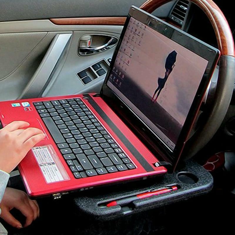 1 vnt 42 * 28 cm automobilio vairo nešiojamojo kompiuterio laikiklio stalo padėklas, skirtas automatiniam daugiafunkciam maisto valgomojo skaitymo rašymo stovo laikikliui