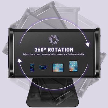 Θήκη tablet τηλεφώνου για Tesla Model 3/ Y 360° Ρυθμιζόμενη 360° Περιστρεφόμενη βάση στήριξης για υπολογιστή στο πίσω κάθισμα Υποστήριξη αυτόματου προσκέφαλου για iPad Mini Pro