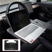 Autós kormánykerék asztali laptop íróasztal Tesla Model 3/X/S/Y többfunkciós utazási étkezési notebook tartóhoz, belső kiegészítők