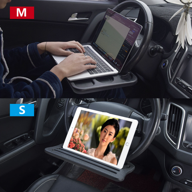 Autós kormánykerék asztali laptop íróasztal Tesla Model 3/X/S/Y többfunkciós utazási étkezési notebook tartóhoz, belső kiegészítők