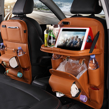 Car Organizer Car Seat Organizer Επιτραπέζιο μαξιλαράκι με Tablet Pad και Trash Pocket 10 Pocket Αδιάβροχα Αξεσουάρ Ταξιδίου