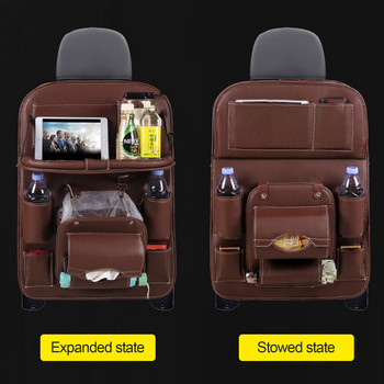 Car Organizer Car Seat Organizer Επιτραπέζιο μαξιλαράκι με Tablet Pad και Trash Pocket 10 Pocket Αδιάβροχα Αξεσουάρ Ταξιδίου